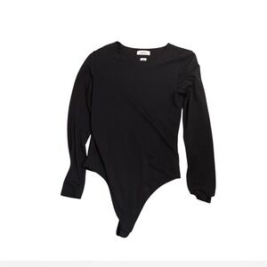 Aritzia Black Long Sleeve Bodysuit